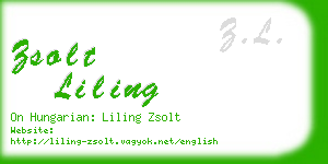 zsolt liling business card